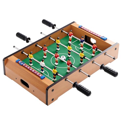 BUTLERS Mini Tischkicker 50 x 30 cm Tischfussball Kinder -GOOOALIAT- Fußball Tischspiel mit Zwei Bällen | Kleiner Kickertisch mit Geschenkverpackung | Spiele und Geschenke für Kinder